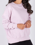 OVERSIZED CREWNECK SWEATSHIRT (LIGHT LILAC)