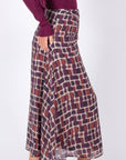 SYLVIE SKIRT (BURGUNDY)