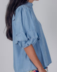 CASEY TOP (CHAMBRAY) - Yakira Bella