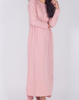 REESE DRESS LONG SLEEVE (PINK) - Yakira Bella