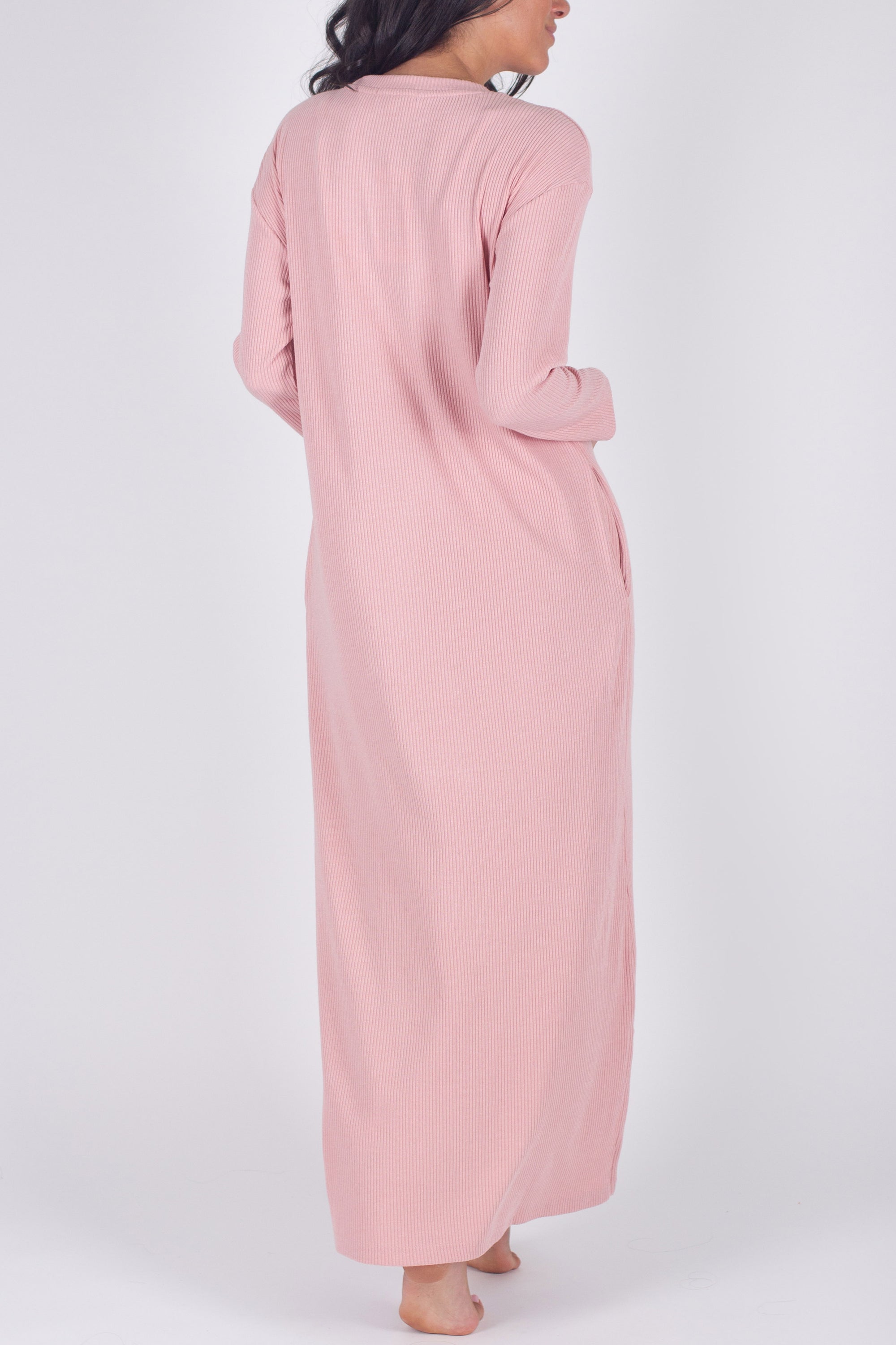 REESE DRESS LONG SLEEVE (PINK) - Yakira Bella