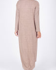 REESE DRESS LONG SLEEVE (BROWN) - Yakira Bella