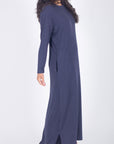 REESE DRESS LONG SLEEVE (NAVY) - Yakira Bella