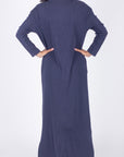 REESE DRESS LONG SLEEVE (NAVY) - Yakira Bella