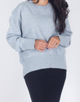 OVERSIZED SWEATER (BLUE) - Yakira Bella