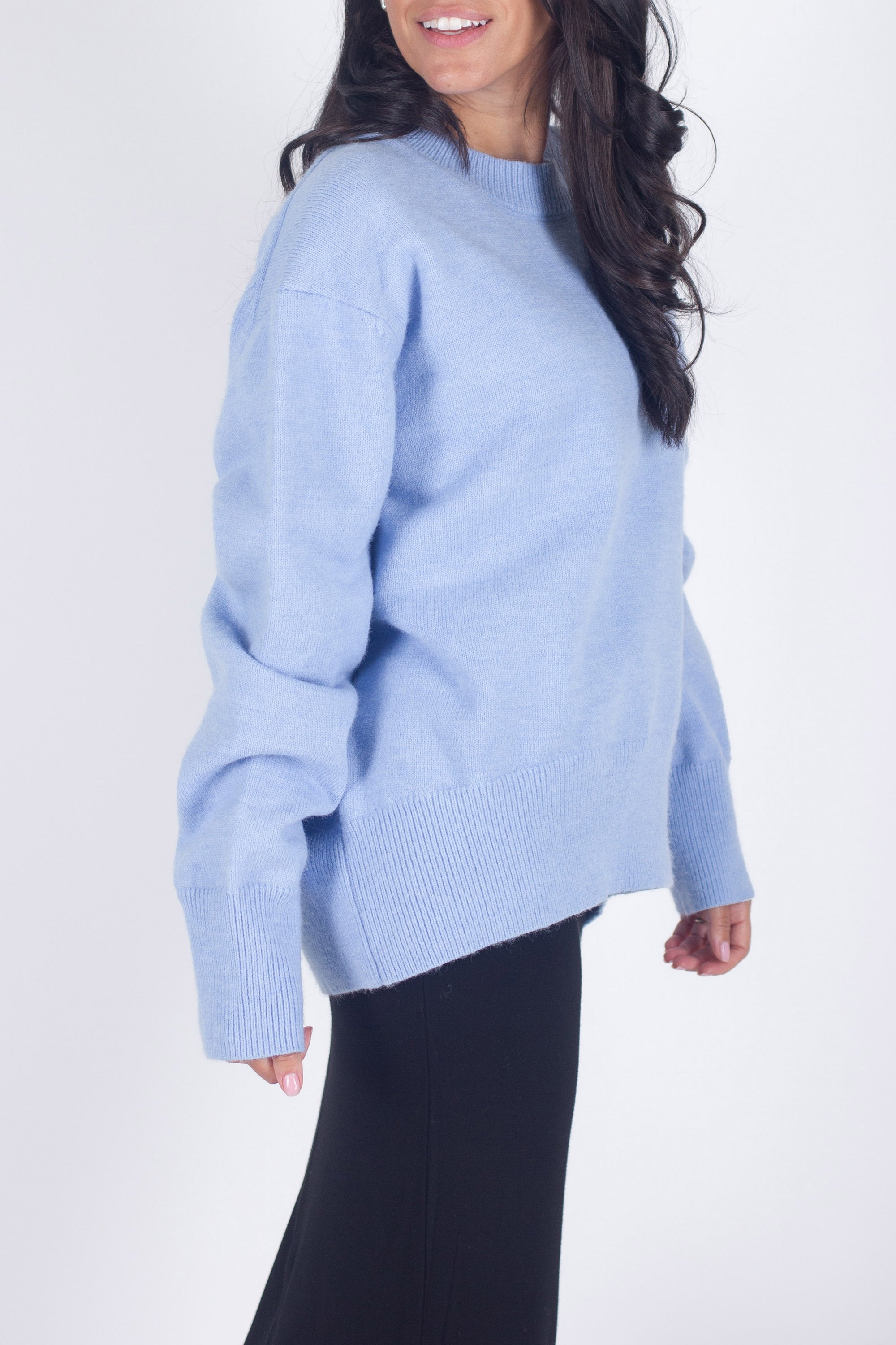 OVERSIZED SWEATER (LIGHT BLUE) - Yakira Bella