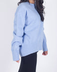 OVERSIZED SWEATER (LIGHT BLUE) - Yakira Bella