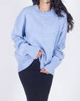 OVERSIZED SWEATER (LIGHT BLUE) - Yakira Bella