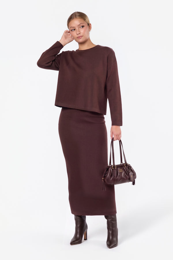 Medina Skirt (Dark Brown)