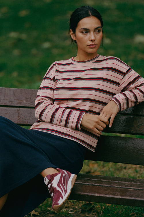 Elka Top (Pink Navy) + Tamara Skirt (Midnight Navy)