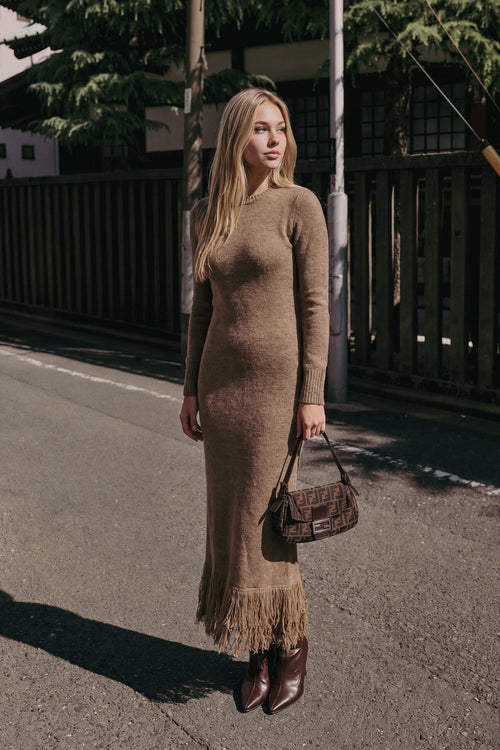 Vienna Dress (Brown)