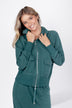 Mina Zip Up Jacket (Dark Green)