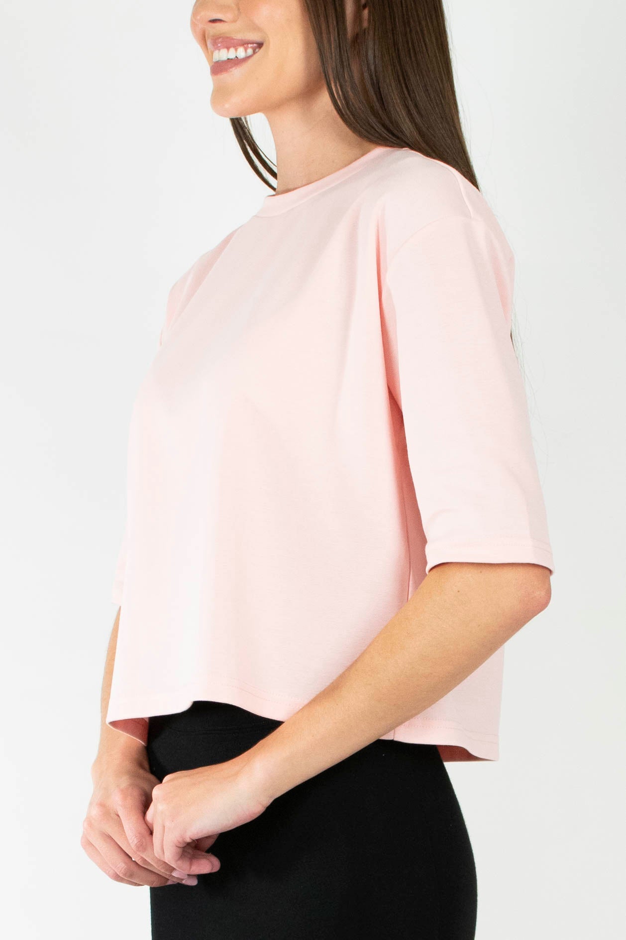 REMI TEE PLAIN (LIGHT PINK)