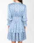 LUNA DRESS (BLUE/WHITE) 36"