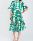 STELLA DRESS (Green/Multicolor) 36" & 40"