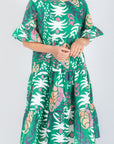 STELLA DRESS (Green/Multicolor) 36" & 40"