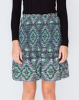 EMILY SKIRT (GREEN/MULTI) 20"