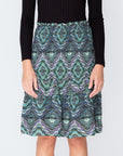 EMILY SKIRT (GREEN/MULTI) 23"