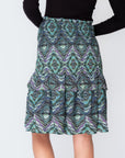 EMILY SKIRT (GREEN/MULTI) 23"