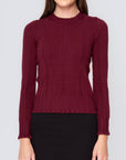 CLAIRE TOP (Burgundy)