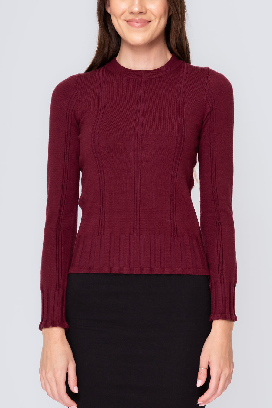 CLAIRE TOP (Burgundy)