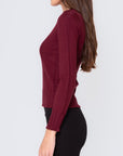 CLAIRE TOP (Burgundy)