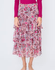 AIDA SKIRT (Burgundy)