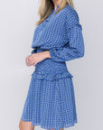 EMILY DRESS Long Sleeve (BLUE) 41"