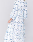 ALICE DRESS Long Sleeve (BLUE/WHITE)
