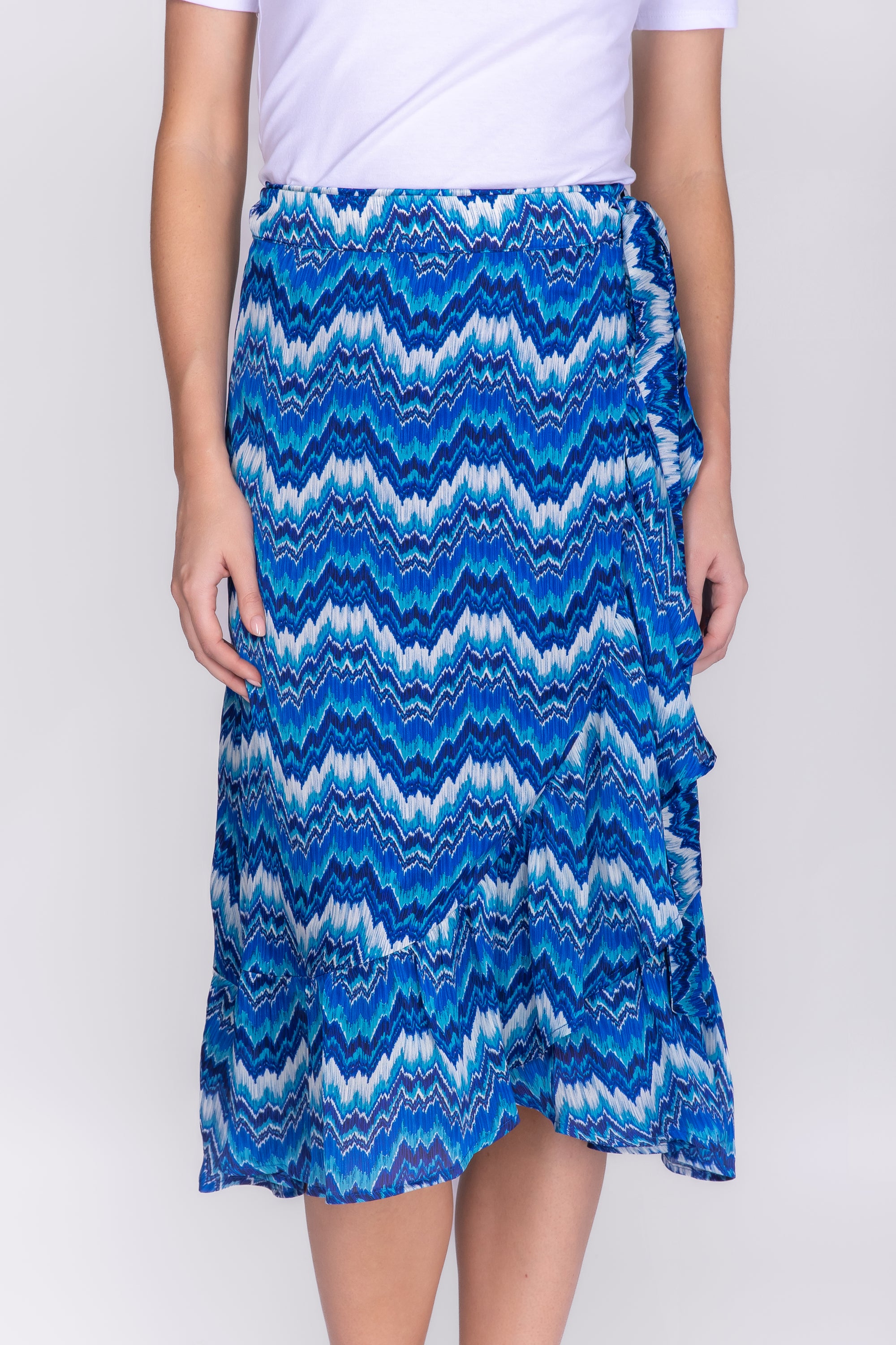 EMERSON SKIRT (BLUE PATTERN)