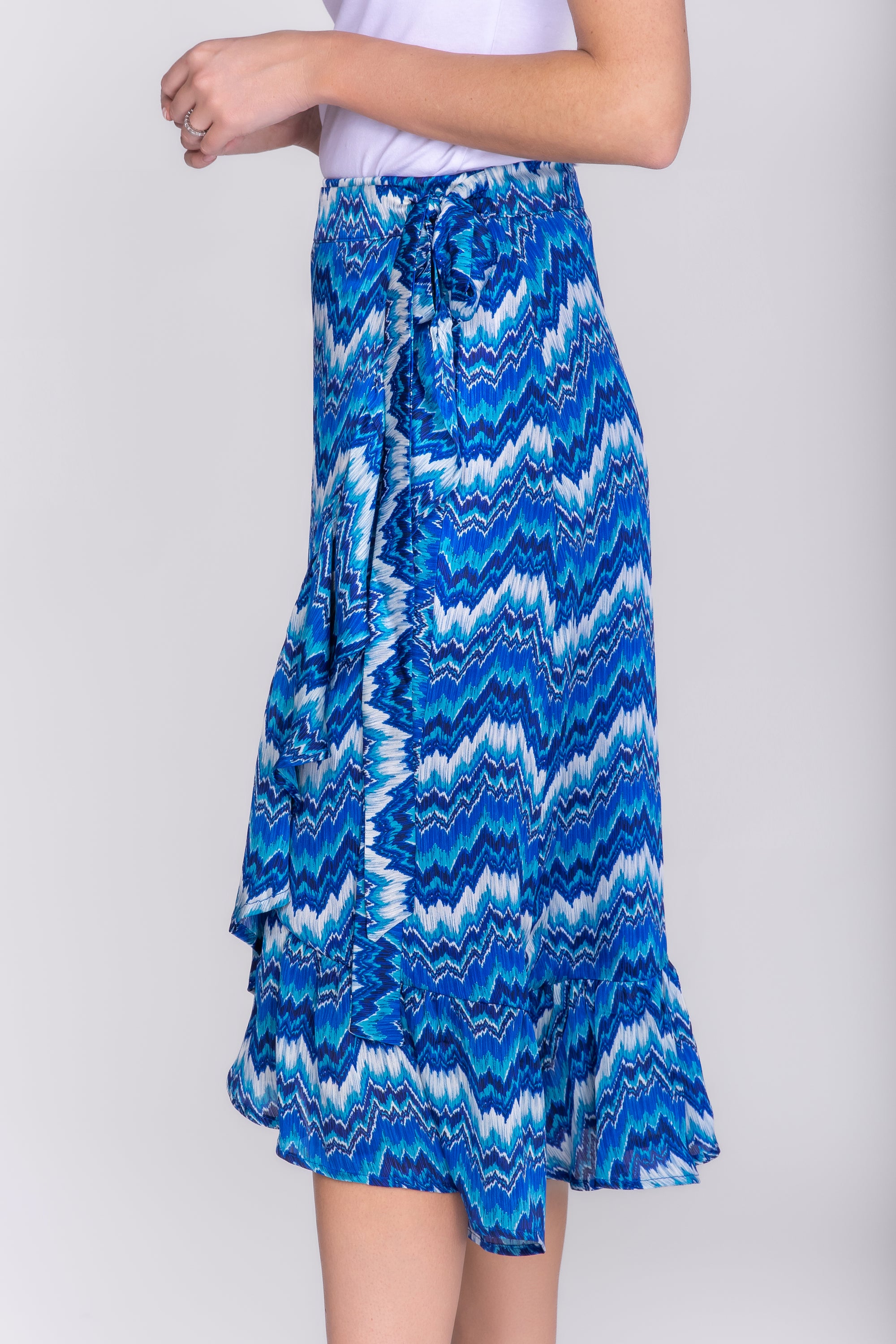 EMERSON SKIRT (BLUE PATTERN)