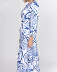 GWENYTH DRESS (WHITE/BLUE)