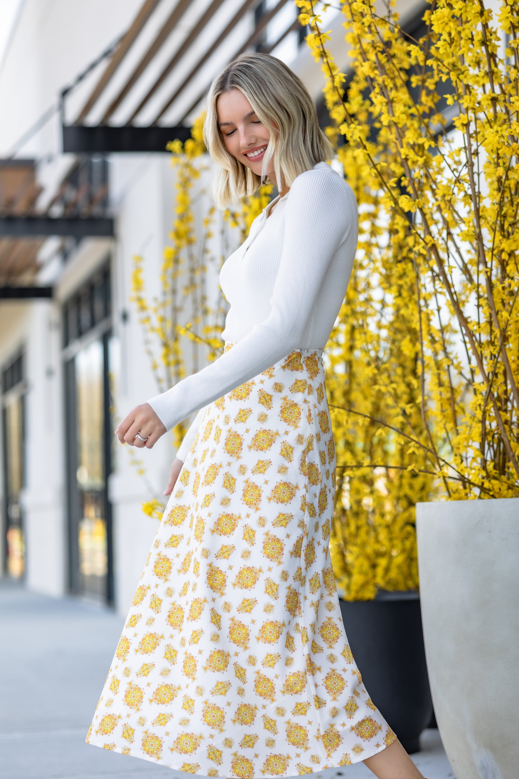 DAKOTA SKIRT (YELLOW PATTERN)