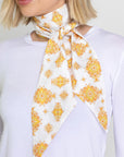 HAIR SCARF (YELLOW PATTERN) - Yakira Bella