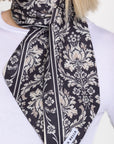 HAIR SCARF (BLACK/BEIGE) - Yakira Bella