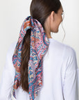 HAIR SCRUNCHIE SCARF (PINK PATTERN) - Yakira Bella