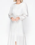 GWENYTH DRESS PETITE (OFF WHITE) 44"