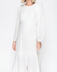 GWENYTH DRESS PETITE (OFF WHITE) 44"