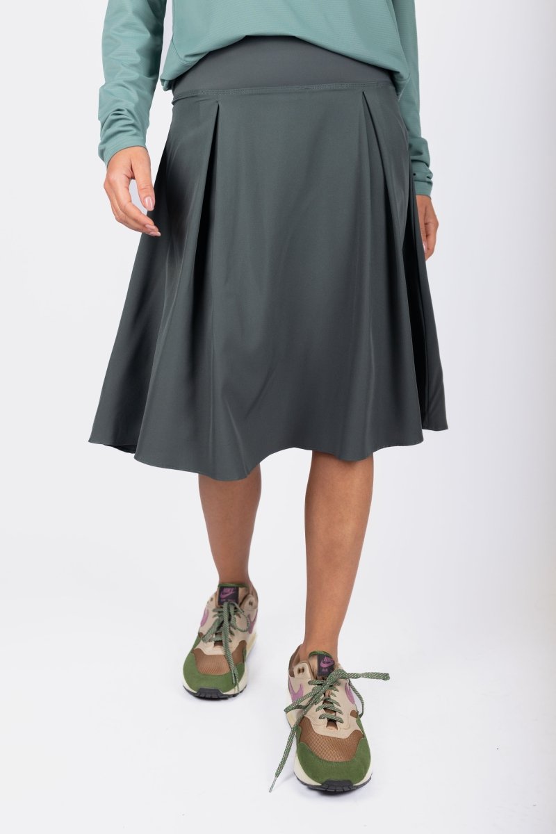 Achieve Skirt 23&quot; (Dark Green) - Skirt - Yakira Bella