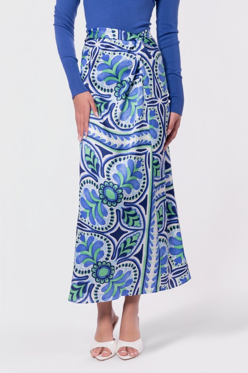 Adalyn Skirt (Blue Green) - Skirt - Yakira Bella