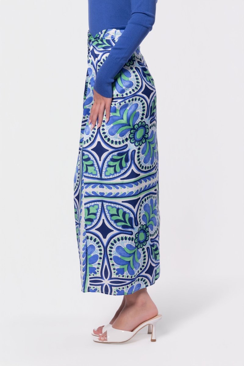 Adalyn Skirt (Blue Green) - Skirt - Yakira Bella