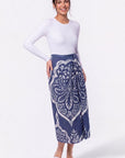 Adalyn Skirt (Navy Pattern) - Skirt - Yakira Bella