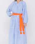 ADDISON DRESS (BLUE/STRIPE) - Dress - Yakira Bella