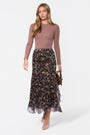 Aimee Skirt (Black Pattern) - Skirt - Yakira Bella