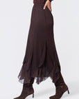 Aimee Skirt (Dark Brown) - Skirt - Yakira Bella