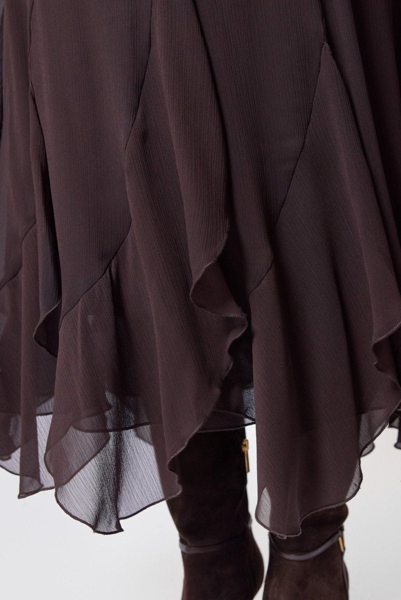 Aimee Skirt (Dark Brown) - Skirt - Yakira Bella