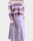 ALAIA SWEATER (BEIGE/PURPLE) - Top - Yakira Bella