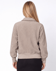 Alani Zip Up Jacket (Grey) - Top - Yakira Bella