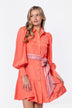 Alex Dress 37" (Coral/Pink)