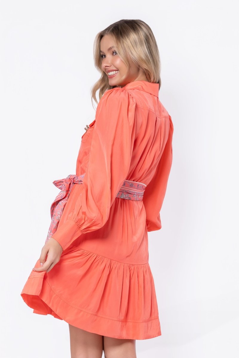 Alex Dress 37" (Coral/Pink) - Dress - Yakira Bella